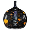 テニスラケットHoowan Buckmie 18K Pro Beach Racket Carbon Fiber Brand Paddle for Advanced Offence 20mm 230608