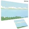 Tapis de souris poignet 800x300MM, plante verte, paysage, grand tapis de jeu de Gamer Sexy, grand clavier de bureau personnalisé