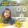 Barnfriktion flygplan leksaker söta flygplan med blinkande ljus musik ljud push and go plan present leksaker för småbarn pojkar
