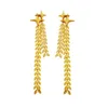 Stud Earrings Luxury Golden Steel Chain For Women Original Long Women's Jewelry Factory Direct Collected Y2K Accessorie