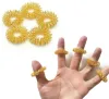 Fabriksmassagen Stones Rocks Finger Massager Spiky Ring Health Care Home Use Acupressure Tools Relax Stress Reducer
