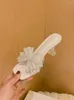 Slippers 2023 Sandals Women Bow Crystal High Heels Summer Shoes Designer Slingback Flip Flops Sexy Dress Pumps Slides