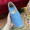 Women Espadrille slajdy płaskie swobodne buty mody skórzane espadrilles mokasyny ze srebrnymi gami sprzętowymi Sandałami Letnie Buty 38 Style