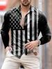 Camicia uomo monopetto cardigan Rhhawaiian stampa turbolenza rossa maniche lunghe abbigliamento uomo casual e alla moda