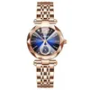 Horloges LAOBAOLI Rose Goud Vrouwen Horloges Voor Dames Roestvrij Staal Quartz Vrouwelijke Strass Klok Uur Gift Dropship