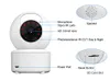 WiFi Camera Surveillance Security Baby Monitor Automatic Human Tracking Cam Full Color Night Vision Indoor Video Camera