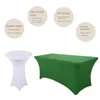 Table Cloth Unique Elastic Tablecloth Colorfast Breathable Protective Cocktail Party Cover