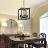 Pendellampor American Farmhouse Matsalskronor Landsbord Lampa Industriell vind Kök Korridor Living Black Iron Droplight