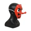 パーティーマスクアニメ悪魔のスレイヤーキメットヤイバウロコダキサコンジラテックスコスプレマスクヘッドウェアハンニャテンゴハロウィーンプロップ230608