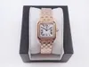 Fashion women's watch top mold square Roman watch designer watch quartz movement women's watch dial high-quality stainless steel rose gold silver sapphire glass