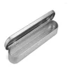 Storage Bottles 100pcs/lot Empty Pen Box Tin Silver Pencil Case Organizer For Needle Metal Containers