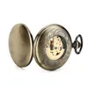 Pocket Watches WAH06 Antique Bronze Automatic Men Plain Watch 5 Pieces