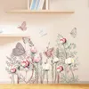 Стеновые наклейки нарисованные наклейки с бабочкой для спальни гостиной