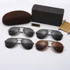 TOP James Bond Tom Sunglasses Men Women Brand Designer Sun Glasses Gold Metal Frame Driving Fishing Sunnies with Original Box