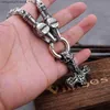 Kolye Kolyeler Paslanmaz Çelik Viking Thor'un Çekiç Mjolnir Kolye Kuzgun Takım Kolye Erkekler Punk Kelt Knot Charm Moda Takı Dropshipping T230609