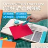 Snijmat Geschenkdoos Envelop Scribe Board Punch Diy Zak Maken Embossing Plakboek Benodigdheden Papiersnijder 230224 Drop Levering Van Dhyvp