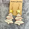Orecchini pendenti con orecchini pendenti in acrilico con albero di Natale per le donne Regalo di gioielli di buon Natale