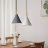 Hängslampor enkla ljuskronor industriell loftljus E27 Restaurangbar vardagsrum sovrum trä smidesjärn