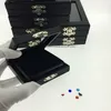 Jewelry Boxes Black Leatherette Gemstone Storage Box Diamond Display Case Stone Holder Pendant Organizer Travel Protable 230609