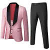 Мужские костюмы Blazers Banquet Peathing Percossing Desciess Designer Blazer Jacket Bants Жилетные костюмы.