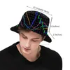 Bérets Indicateur Alligator Forex Market Unisex Summer Outdoor Sunscreen Hat Cap Black Dark Data Graph Stock Abstract