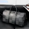 Factory wholesale men shoulder bags 4 colors simple short-distance wear-resistant leather luggage popular plaid handbag horizontal polka dot fitness bag