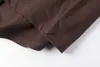 メンズTシャツメンアンドレディートファッションTシャツTシャツSP5DERスパイダーレッドスターブラウンラウンドネックプリント半袖