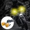 新しい2PCS LEDモーターサイクルストロボ運転ライト超明るイーグルアイフォグランプヘッドライト12V昼間のランニングライトモトアクセサリー