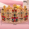 Wedding Hair Jewelry Large Luxurious Crystal Bridal Queen Tiara Crown For Bride Headpiece Women Prom Ornaments Accessories 230609