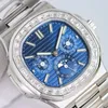 Patekphilippe Watch PP Designer Mechanical Mens Movement Watch Business 40 мм автоматические водонепроницаемые часы Montre Luxes