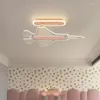 Chandeliers Modern Pink Chandelier LED Plane For Children's Room Living Dining Indoor Decoration Design Boys Light