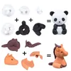 Erasers 30Pcs Creative Cute Animal Eraser Individual Package Detachable Student Prize Stationery Wholesale 230608