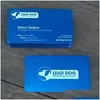 Файлы визитной карточки 100 шт. Опубличное выгравированное пользовательское посещение именных карт алюминиевый сплав Drop 230417 Офис доставки промышленности S DHK8R