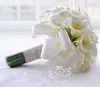 Fiori da sposa Bouquet bianco Fiore artificiale fatto a mano Calla Buque Casamento Nuziale per decorazioni