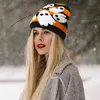 BeanieSkull Caps Winter Hoeden Voor Vrouwen Mutsen Gebreide Esdoornblad Print Hoed Meisjes Herfst Vrouwelijke Beanie Warm Motorkap Hip Hop casual Cap 230608