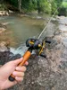 ROD Reel Combo G DA 1.3 1.6 1.8M صيد قضبان الصب الغزل المحمولة و 17 1BB بكرات Baitcasting مجموعة 230609