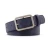 Belts Vintage Pin Buckle For Women Solid Color Gold Waistband Brand Ladies Fashion Trend High Quality Working Belt DT068