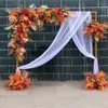 Decorative Flowers Wreaths Metal Wedding Background Arch Door Garden Decor Props Flower Plant Stand Party Balloon Frame Venue Decoration Holder 230608