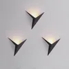 Wall Lamps Minimalist Triangle Shape LED Lights Home Indoor Living Room Bedroom Decor Sconces AC110-220V Black White