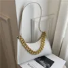 Avondtassen Vrouwen Luxe Schoudertas Vintage Ketting Onderarm Voor Casual Eenvoudige Stijl Dames Handtassen Portemonnee