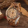Wristwatches Handmade Bamboo Luminous Pointers Man Watches Quartz Analog Clock Arabic Numeral Dial Wristwatch Delicate Full Wood Bangle Gift