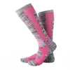 Chaussettes de sport 1 paire coton mélangé extérieur élastique longues activités chaud hiver hommes randonnée escalade enfants respirant Snowboard