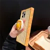 DHL libero all'ingrosso Cartone animato Custodia morbida per telefono 3D Pane tostato in silicone per iPhone 14 13 12 Pro Max i11 14 plus uovo biscotto Supporto per cellulare Coperchio staffe