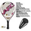 Rakiety tenisowe Wysokiej jakości Padel Racket Series Palas 3 -Wiernikowy Fibre Fibre Board Paddle Eva Face Beach Racquet Bag Vairo 360G 230608