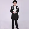 Costumes 2023 arrivée garçons ensemble de vêtements formels noeud papillon gilet chemises Tailcoat pantalons enfants Blazers enfant smoking costume en gros 230608