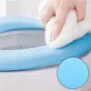Toiletbrilhoezen Huishoudelijke waterdichte schuimhoes Warme patroonmat Gebreide gestoffeerde wasbare badkameraccessoires