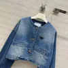 Women Jacket Fashion Vintage Style Denim Jackets Casual Long Sleeve Short Coat Spring Autumn Sun Protection Ytterkläder