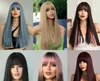 Long Straight Full Head Synthetic Wig: Dull Matte Heat-Resistant Fiber Hairpieces, Versatile Styles to Choose From for That Perfect Look