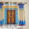 Cortina Egipto casa puerta patrón arte moderno ventana cortinas para sala de estar dormitorio persianas cortinas