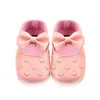 Babyschoenen Prinses Liefde Schoenen PU Leer Baby Meisje Baby Mocassins Schoenen Grote Boog Fringe Zachte Zolen antislip schoeisel Wieg Schoenen 230608